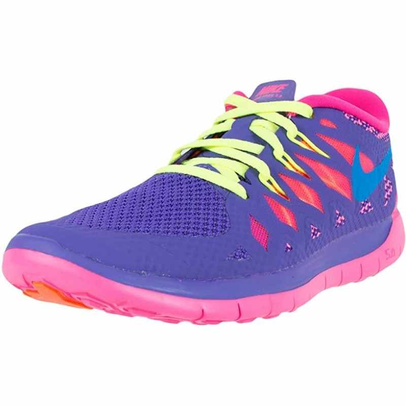 Nike Free 5.0 - Zapatillas de Correr para Niñas - Multicolor